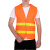 三茂环卫马甲反光背心 园林保洁工人安全公路施工反光衣 橘布黄条布