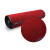 罗德力 PVC双条纹地垫 商用防滑地毯走廊地垫门垫耐磨复合底 宽1.0米整卷长15米深红色