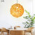 日式吊灯个性创意三头餐厅吊灯家用饭厅吧台北欧原木质实木艺吊灯 3号