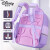 迪士尼（Disney）品牌新款儿童小学生书包护脊大容量一三到六年级初中男女生双肩包 粉色大号 4-6年级 书包【+2张课程卡】