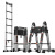 巴芬（BAFEN）梯伸缩梯子加厚工程折叠梯多功能便携升降楼梯单面直梯2.7米