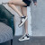 达芙妮（DAPHNE）真皮高帮鞋女款2024年新款冬季平底板鞋百搭运动休闲鞋 黑色 单里 35