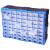 稳斯坦 WST151 (64)格抽屉式零件盒 整理盒电子元件塑料分类收纳工具盒螺丝盒 蓝色52.5*16*37.5cm  1只