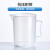 塑料烧杯量杯带刻度500毫升专用大容量烘焙量筒1000毫升小计量杯 有柄带刻度 2000ml 1个