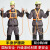 五点式安全带双钩高空作业户外安全绳耐磨电工全身式保险腰带国标 半身（双小钩3米）