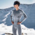 AWKA专业滑雪速干衣压缩保暖内衣滑雪服打底男女同款 速干衣灰(男) L
