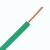 金龙羽 国标铜芯电线电缆 单芯单股硬线 BV-35平方 100米/卷 绿色