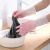 女厨房乳胶橡胶耐用刷碗洗衣服胶皮家务清洁防水工业品 zx粉色+蓝绿色 S