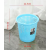 北欧简约镂空垃圾桶 卫生间纸篓 加厚塑料办公酒店厨房垃圾桶 蓝色 小号