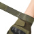 钢米 特种兵战术半指运动户外格斗防滑军迷骑行防晒半截手套 结合体PU全指黑 XL