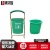 集华世 环保型垃圾桶户外环卫果皮箱【绿色单桶玻璃钢材质+玻璃钢内桶】JHS-0415