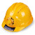 太阳能带风扇安全帽可充电工地夏季多功能电风扇空调防晒帽子头盔 黄色太阳能不可 蓝色(_FX1普通款)太阳能不可