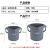 加厚加水桶保洁带刻度14升方口长嘴水桶大号小号手提塑料水桶 小号10L(灰)2个