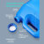 黑色塑料桶化工避光桶加厚化学试剂瓶实验室专用废液UV胶水密封桶 蓝色-2.5L