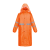 3531雨衣长版身防暴雨物管保安徒步防雨风衣两件式牛津 桔红升级款(双层) XL