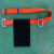 单腰安全带弹簧腰带架子工施工保险带电工安全腰带工地安全带 国标辊花红色安全带 简易款