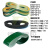 一拖二口罩机皮带同步带绿基带绿色PVC输送带传送传动皮带 590*15*2.5绿黄