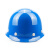 溥畔玻璃钢安全帽工地工程工业建筑防砸抗冲击SHX-B4 圆顶 蓝色 1顶 圆顶ABS红色