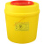 垃圾桶一次性锐器盒废弃针头利器盒医院诊所方形圆形黄色垃圾桶 10L圆形【15+1】
