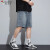 啄木鸟（TUCANO）男牛仔短裤男士夏季薄款2024新款星空纹裤子 复古蓝（星空纹松紧腰） M