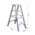 稳耐（werner）铝合金梯子1.2米双侧折叠人字梯电信登高梯 多功能梯子工业爬梯室内装修四步梯蹬 T374CN