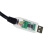 FT232RL USB转RS485 4P WE 四芯脱皮串口线DATA+ DATA GN 透明USB盒 1.8m