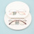 Dhoptical杰克马丁纯钛眼镜架半框商务经典镜框女款设计师网红清新J87040 粉金