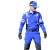 夏季应急救援服装消防抢险速干服男教官作训服套装 蓝色 上衣+裤子+帽子+腰带 XS（160/88）