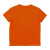 阿迪达斯儿童T恤夏季户外运动休闲百搭短袖 橘/白 128 