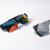 赛博朋克炫彩一片式墨镜UV400辐射连体无框小众太阳眼镜 橘黄反