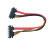 京斯坦 SATA7+15延长线 SATA数据电源延长线 公对母硬盘延长线串口电源线 红色2.0 100厘米（2条）