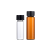 透明棕色玻璃螺口瓶样品瓶含PTFE特氟龙四氟硅胶垫片2-100ml 10支 透明15ml含四氟垫片【10支】
