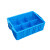 车载专用收纳盒分格零件盒小号无格周转箱长方形配件箱盖子物料盒 RG.325.三格箱+蓝色 收纳箱分格