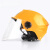 XMSJ电动电瓶车头盔安全骑行夜间反光半覆盖安全帽男女头围调节收缩 黄色(透明镜片)