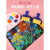 爱帛哆（AIBODUO）儿童海绵印章拓印棒工具幼儿园涂鸦颜料画刷美术绘画套装 18色水粉海绵画刷19件套