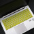 畅顿（CHANGDUN）适用ASUS14英英寸A43S X42J X84H X55VD笔记本电脑凹凸键盘垫膜 黄色 半透 买1+1