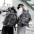 袋鼠（KANGAROO）旅行背包男双肩包学生潮流ins通勤休闲大容量电脑包时尚简约书包 黑色带小牛挂饰
