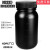 NIKKO试剂瓶塑料瓶样品瓶HDPE瓶圆形方形黑色遮光防漏50-2000ml 2000ml圆形广口带刻度