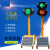 交通红绿灯驾校太阳能可移动升降信号灯障碍灯可定制 双太阳能板信号灯