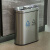 定制室内不锈钢分类垃圾桶公共场合大号电梯口带烟灰缸立式果皮箱 方形分类(带烟灰缸)
