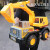 儿童工程车益智男孩车玩具套装超大号耐摔滑行运输挖掘机模型合金 笼子运输车