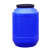 加厚化工桶塑料桶圆桶酵素桶25升50升密封储水桶带盖食物品级发酵桶 60L蓝色特厚款配内盖