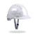 鹿色5只装安全帽男工地施工领导安全头盔国标加厚ABS透气定制logo印字 白色5只国标透气