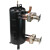 高效罐换热器5-25匹冷凝器蒸发器空调空气能热交换器管壳式换热器 12匹410高效罐实心 4管+接