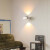 朗上照明卧室床头壁灯现代简约感创意小山丘客厅背景墙灯氛围感装饰灯 米黄色 10CM 三色变光