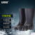 安赛瑞 PVC塑胶雨鞋 防滑耐磨中筒胶鞋抗洪抢险应急雨靴 黑色 41 3G00126