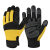 彬单 可触屏设计手套工地耐磨物流工作手套 黄色 S