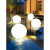 发光水池灯圆球灯草坪地擦充电户外防水球形灯游泳池装饰灯 接电款直径50cm 可低压