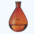 棕色茄型瓶高硼硅旋蒸瓶24#29#磨口旋转蒸发仪用茄形烧瓶50 100 250 500 1000 2 250ml*24