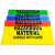 聚乙烯防化垃圾袋实验室生物危险品废物耐酸碱腐蚀蓝黄红紫色 黄色 48*76cm16丝 共50只 加厚